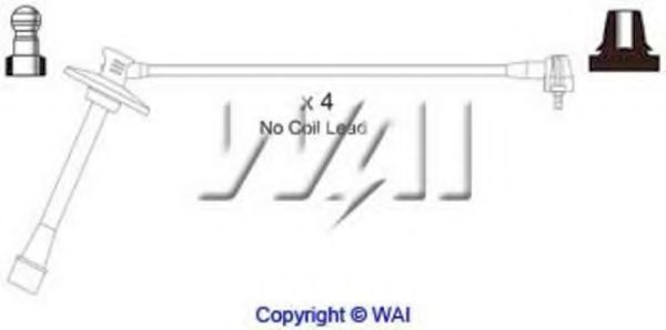 Комплект проводов зажигания WAIglobal SL552