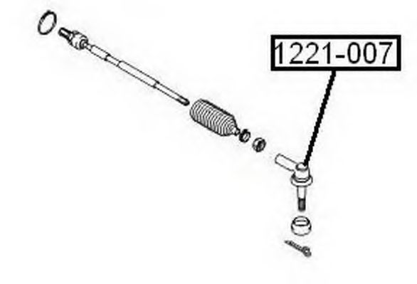 Наконечник поперечной рулевой тяги ASVA 1221-007