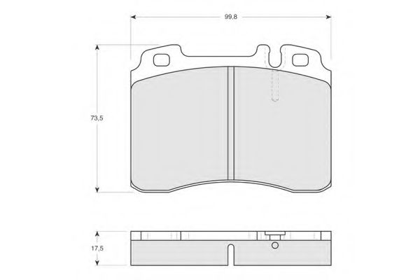 Комплект тормозных колодок, дисковый тормоз PROCODIS FRANCE PF1271