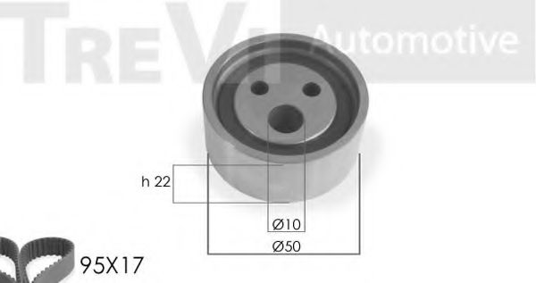 Комплект ремня ГРМ TREVI AUTOMOTIVE KD1002