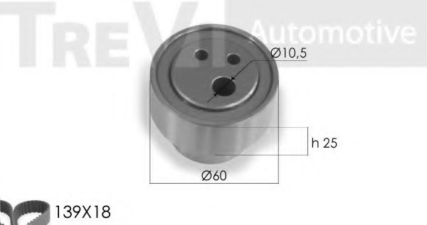 Комплект ремня ГРМ TREVI AUTOMOTIVE KD1193