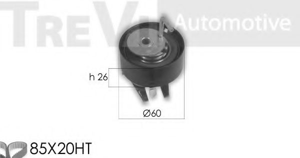 Комплект ремня ГРМ TREVI AUTOMOTIVE KD1328