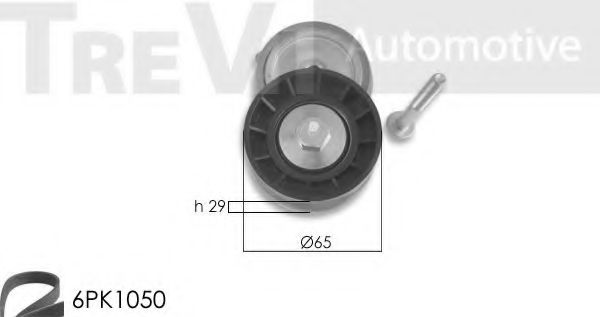 Поликлиновой ременный комплект TREVI AUTOMOTIVE KA1058