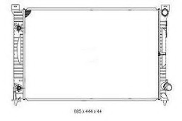 Радиатор, охлаждение двигателя 4SEASONS 102086