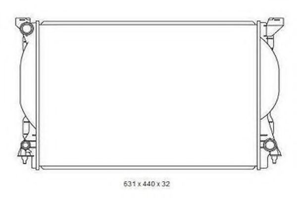 Радиатор, охлаждение двигателя PAPE 25573