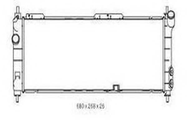 Радиатор, охлаждение двигателя NRF 53630