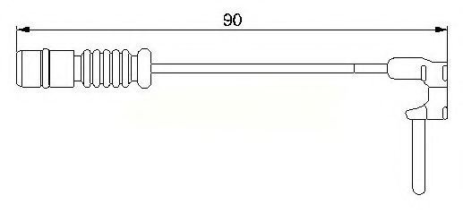 Сигнализатор, износ тормозных колодок BREMSI WI0501