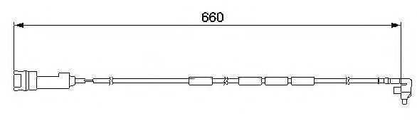 Сигнализатор, износ тормозных колодок BREMSI WI0517