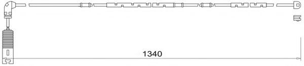 Сигнализатор, износ тормозных колодок BREMSI WI0582