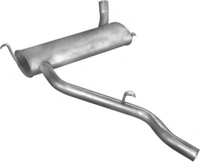 Глушитель выхлопных газов конечный TESH 210272