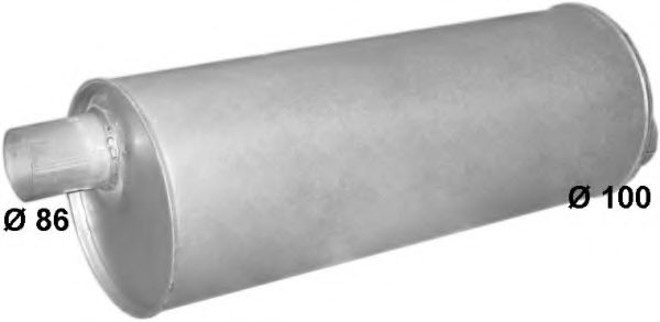 Глушитель выхлопных газов конечный POLMO 6985