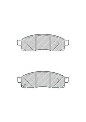 Комплект тормозных колодок, дисковый тормоз FERODO FVR4415