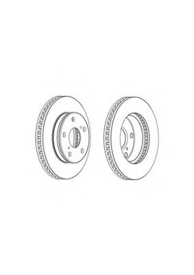 Тормозной диск FERODO DDF1782C
