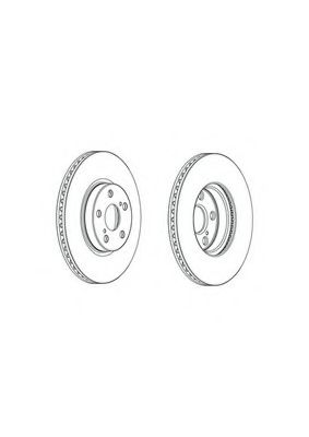 Тормозной диск FERODO DDF1865C