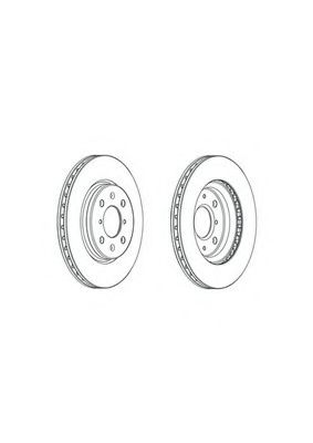 Тормозной диск FERODO DDF2070C
