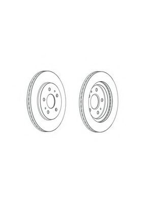 Тормозной диск FERODO DDF2247C