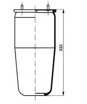 Кожух пневматической рессоры PE Automotive 084.020-10A
