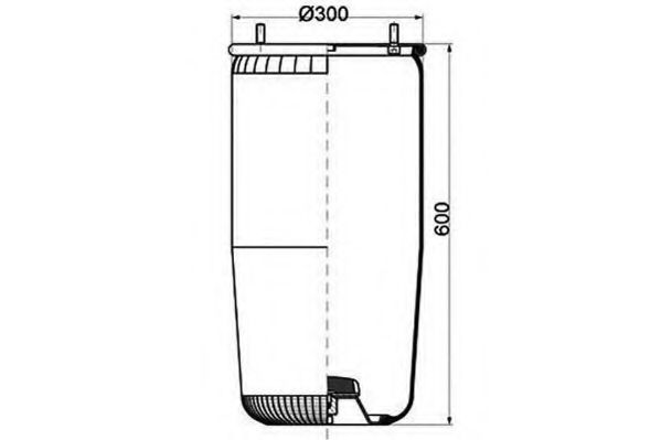 Кожух пневматической рессоры PE Automotive 084.084-11A