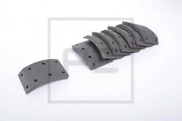Комплект тормозных башмаков, барабанные тормоза VALEO 124017