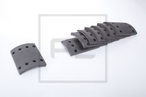 Комплект тормозных башмаков, барабанные тормоза PE Automotive 19574