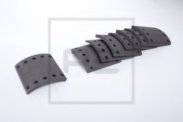 Комплект тормозных башмаков, барабанные тормоза PE Automotive 086.139-00A