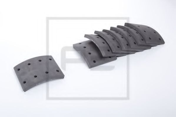 Комплект тормозных башмаков, барабанные тормоза PE Automotive 086.155-00A