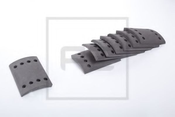 Комплект тормозных башмаков, барабанные тормоза PE Automotive 086.167-00A