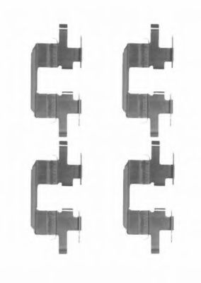 Комплектующие, колодки дискового тормоза MINTEX MBA1711