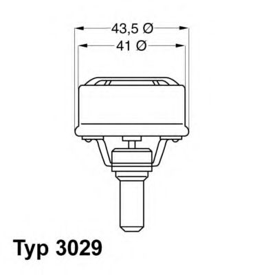 Термостат, охлаждающая жидкость WAHLER 3029.86