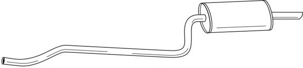 Глушитель выхлопных газов конечный AKS DASIS SG44634