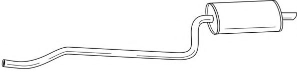 Глушитель выхлопных газов конечный AKS DASIS SG44633