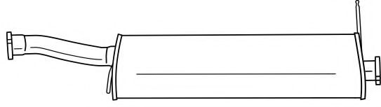 Средний глушитель выхлопных газов AKS DASIS SG74403