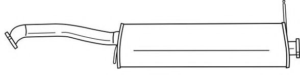 Средний глушитель выхлопных газов AKS DASIS SG74410