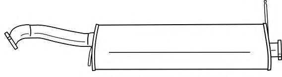 Средний глушитель выхлопных газов AKS DASIS SG74409