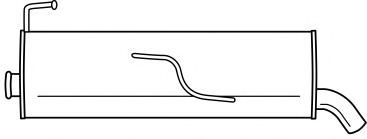 Глушитель выхлопных газов конечный AKS DASIS SG45681