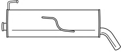 Глушитель выхлопных газов конечный AKS DASIS SG45629