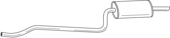 Глушитель выхлопных газов конечный AKS DASIS SG44636