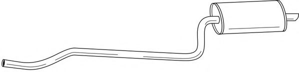 Глушитель выхлопных газов конечный AKS DASIS SG44635