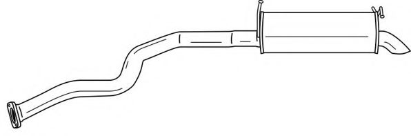 Глушитель выхлопных газов конечный AKS DASIS SG32619