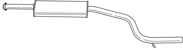 Средний глушитель выхлопных газов AKS DASIS SG26435