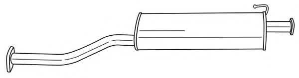 Средний глушитель выхлопных газов AKS DASIS SG24422