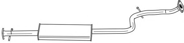 Средний глушитель выхлопных газов AKS DASIS SG24402