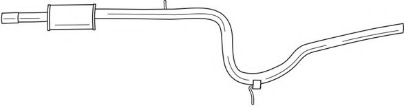 Средний глушитель выхлопных газов AKS DASIS SG12490