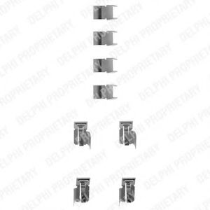 Комплектующие, колодки дискового тормоза DELPHI LX0183