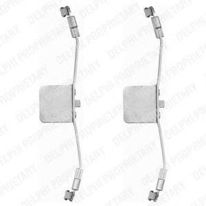 Комплектующие, колодки дискового тормоза DELPHI LX0397