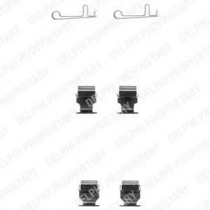 Комплектующие, колодки дискового тормоза DELPHI LX0378