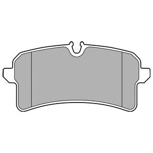 Комплект тормозных колодок, дисковый тормоз DELPHI LP2706