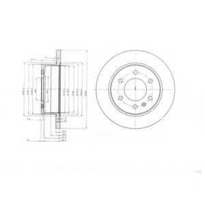 Тормозной диск DELPHI BG4033