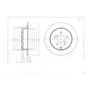 Тормозной диск DELPHI BG4051