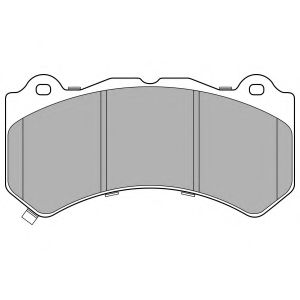 Комплект тормозных колодок, дисковый тормоз DELPHI LP3154